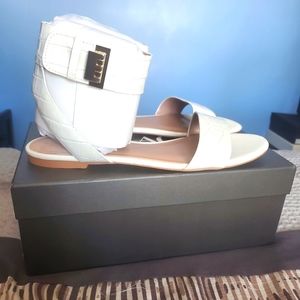 ZAC Zac PosenWomen's Vermont Flat Sandals White Size 10